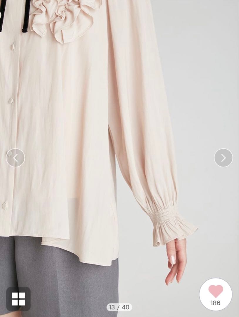 セルフォード　ブラウス　ピンク