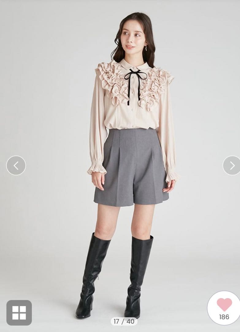 セルフォード　ブラウス　ピンク