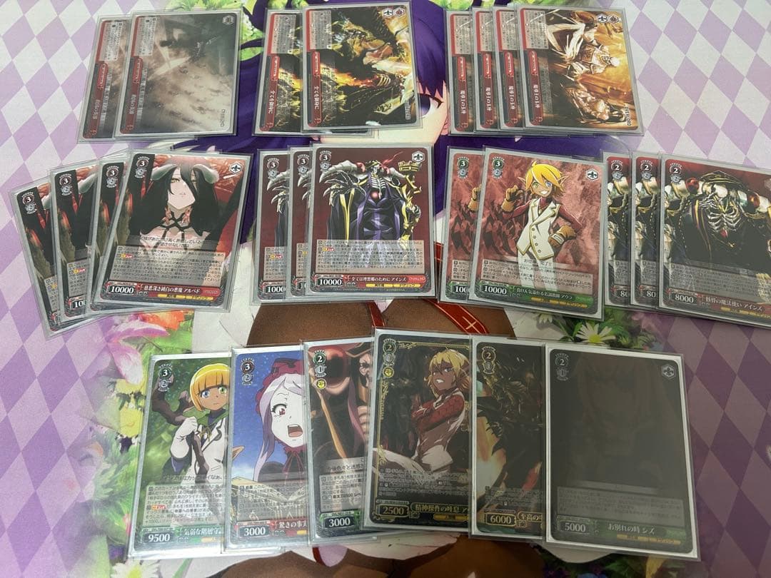 ヴァイスシュヴァルツ　オーバーロード　デッキ＋パーツ　8電源