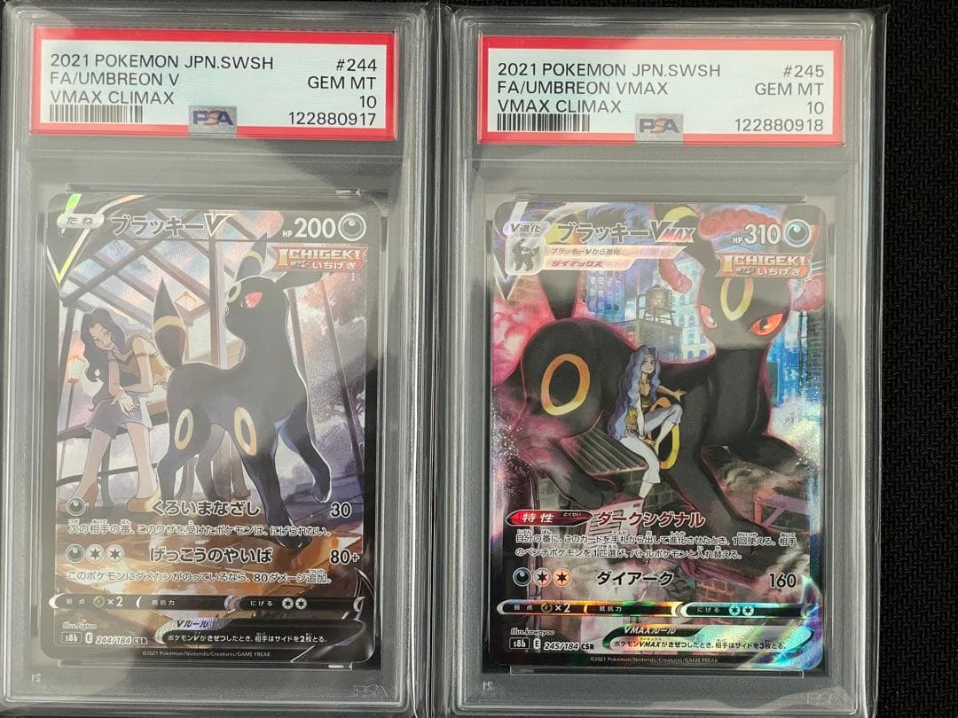 PSA10 連番　ブラッキーV VMAX CSR S8b 244 245