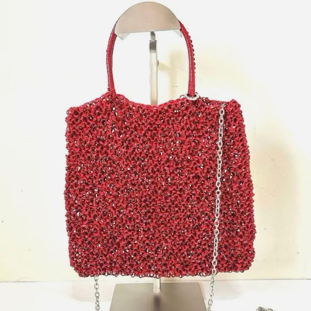 希少✨アンテプリマ　スタンダード スクエア ミディアム　レッド