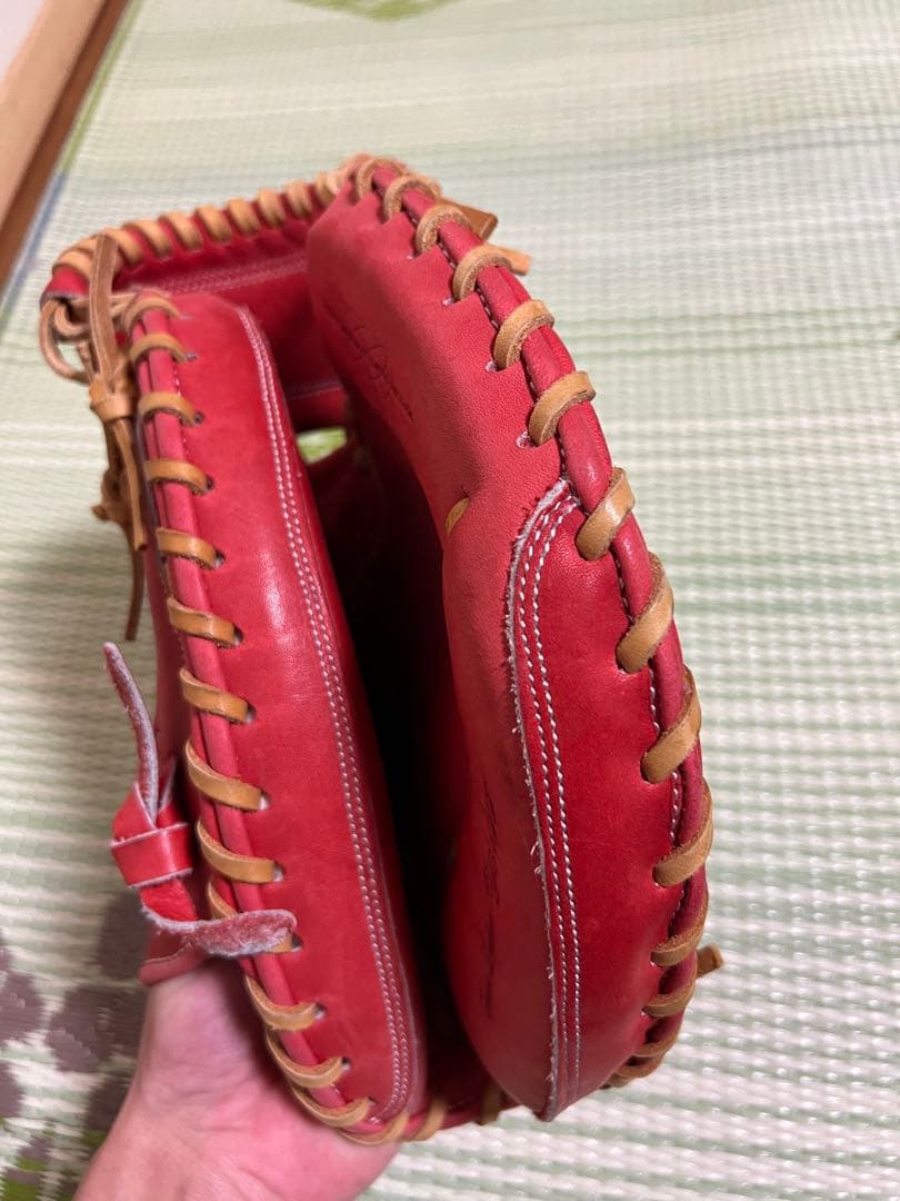 ア*ー様 軟式グローブ 左投げ投手用　キャッチャーミット右投げ