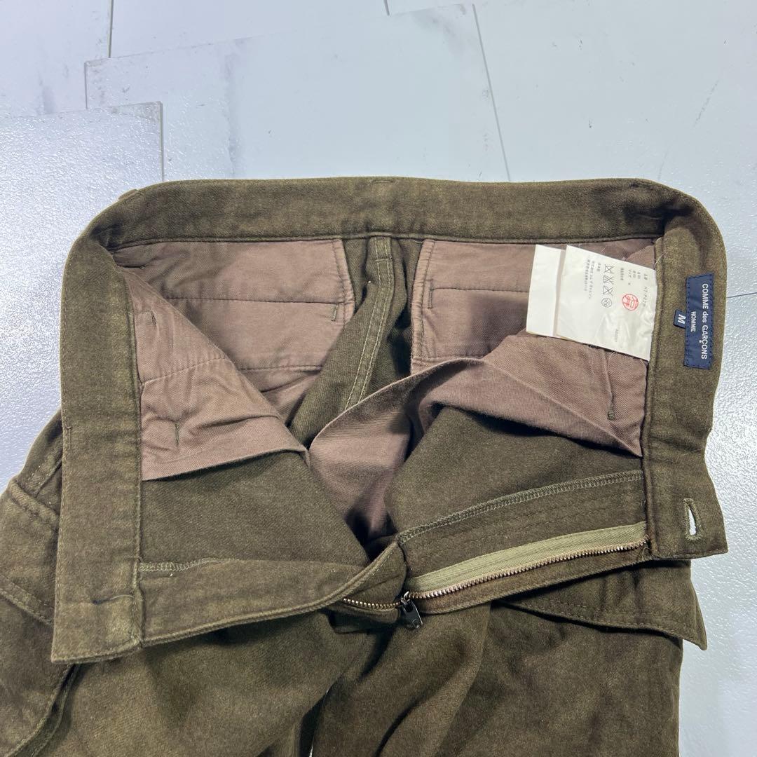 コムデギャルソンオム ウール カーゴパンツ カーキメンズ M