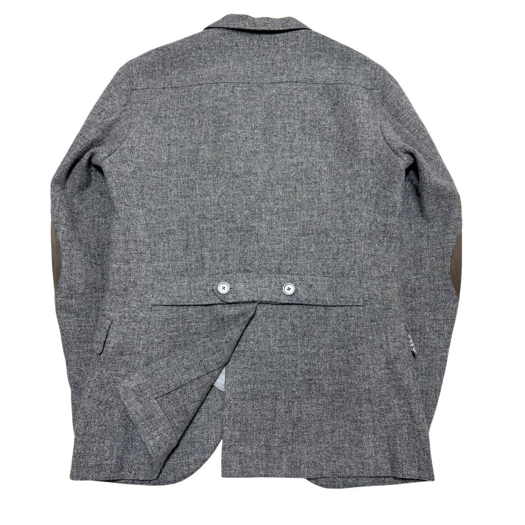 美品 極上■ドレステリア■オックスフォードツイード エルボーパッチ ジャケット