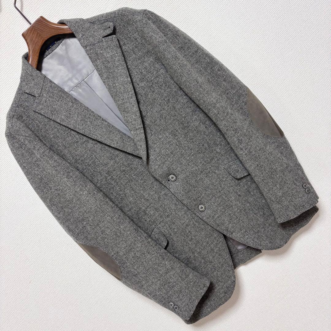 美品 極上■ドレステリア■オックスフォードツイード エルボーパッチ ジャケット