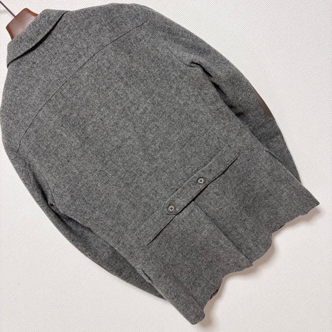 美品 極上■ドレステリア■オックスフォードツイード エルボーパッチ ジャケット