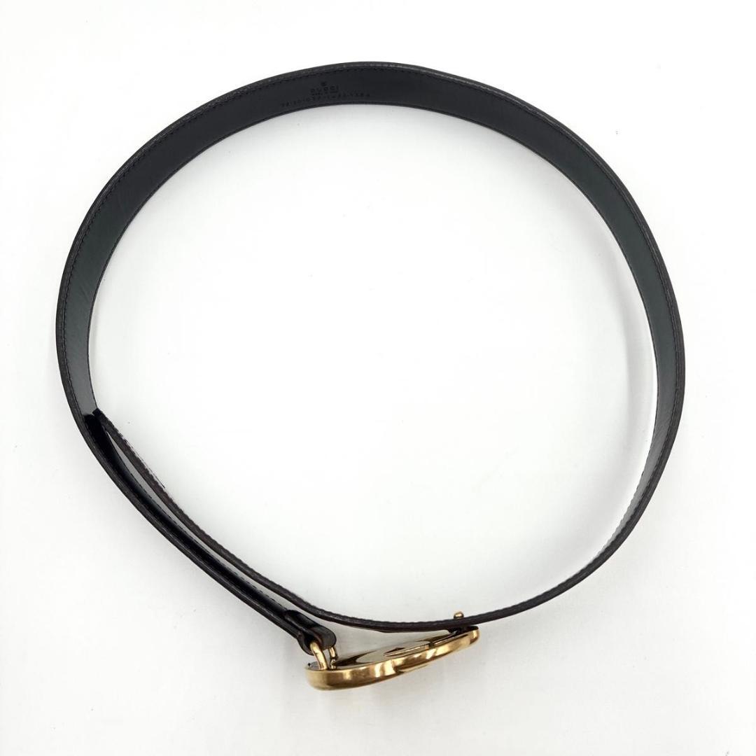 美品 GUCCI ベルト バックル GG マーモント ゴールド 革 ユニセックス