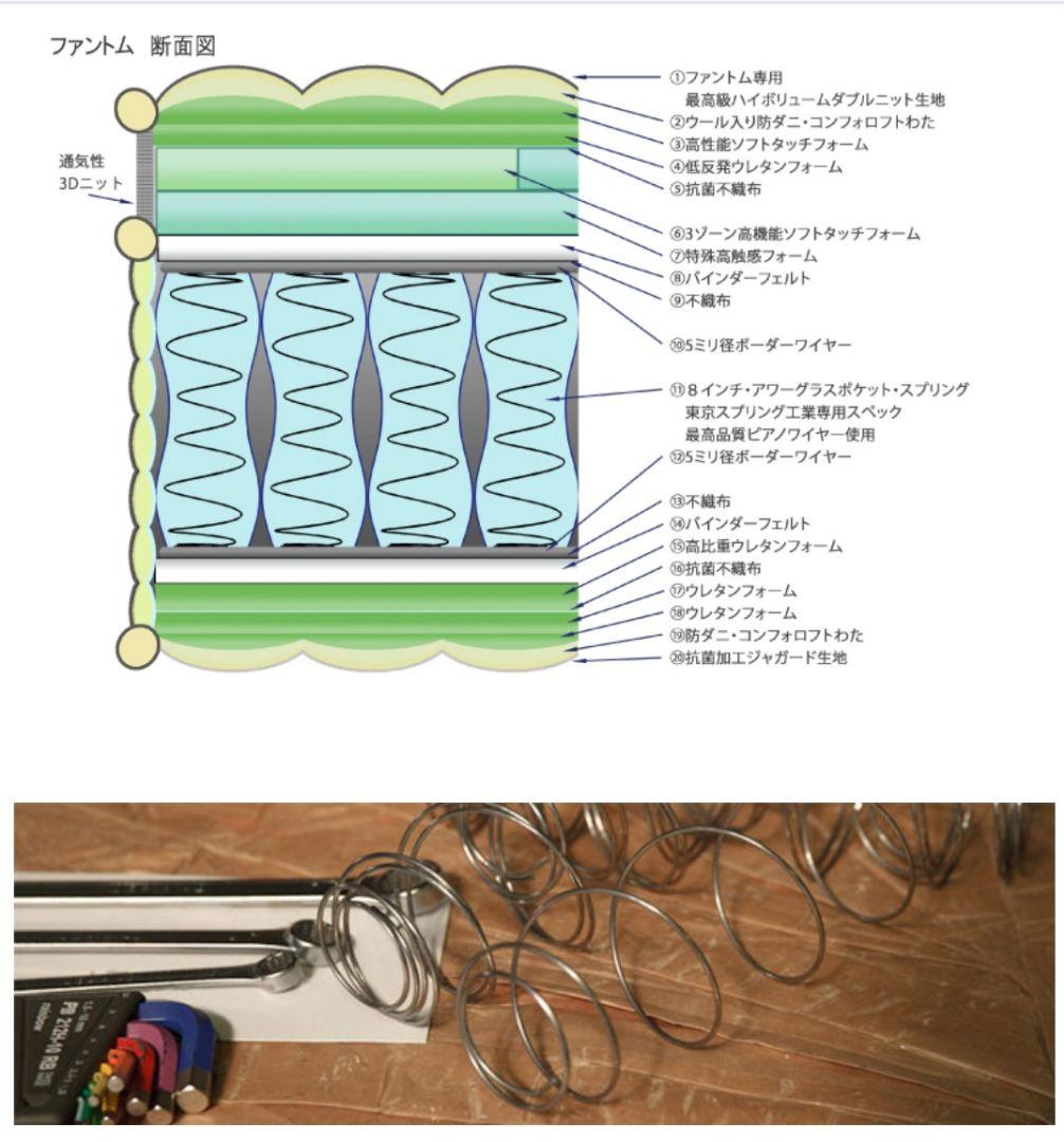 ②東京スプリング アワーグラス ファントム（セミダブル)