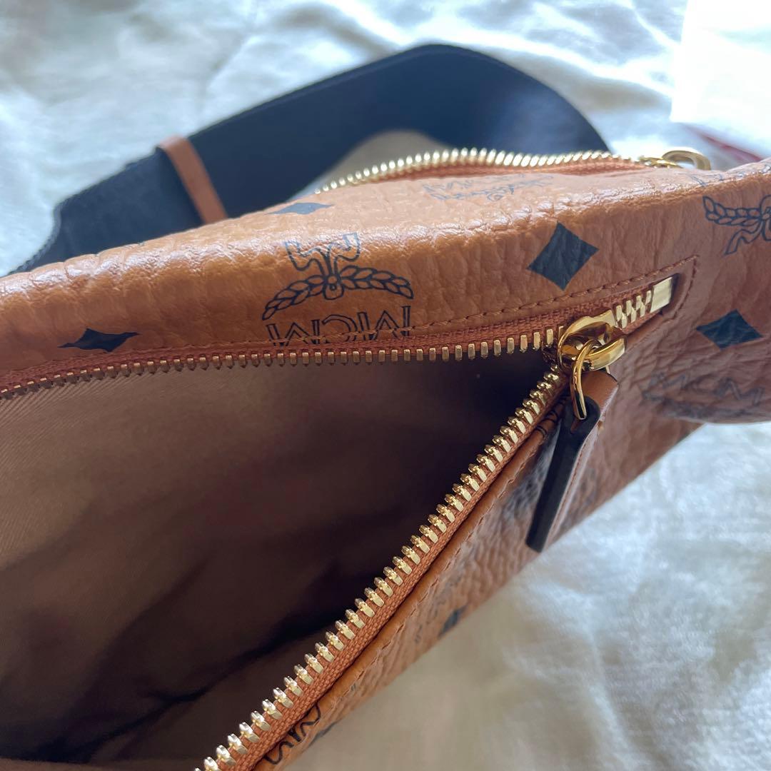 mcm ボディバッグ　ブラウン　美品