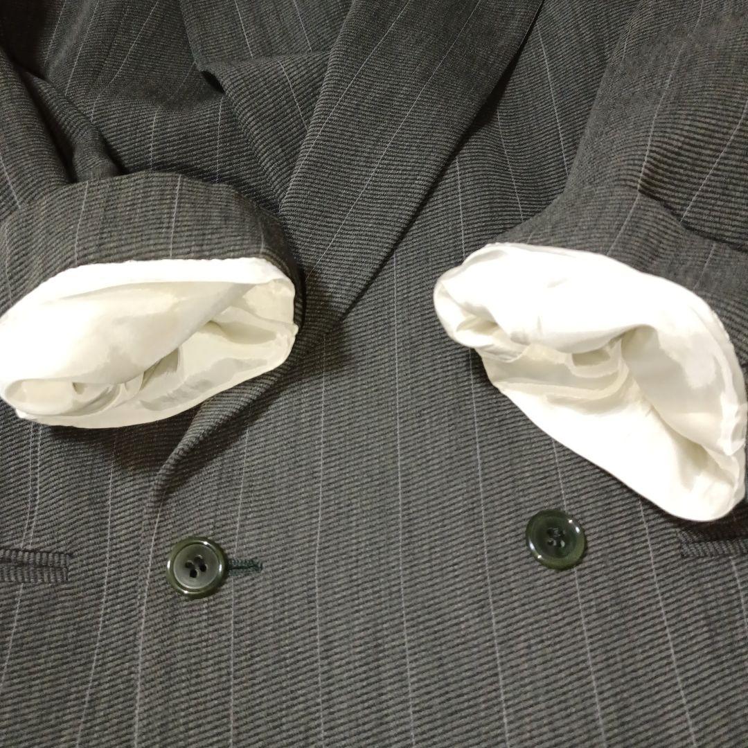 ジョルジオアルマーニ スーツ セットアップ L チャコールグレー ウール95