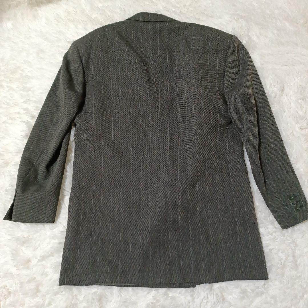 ジョルジオアルマーニ スーツ セットアップ L チャコールグレー ウール95