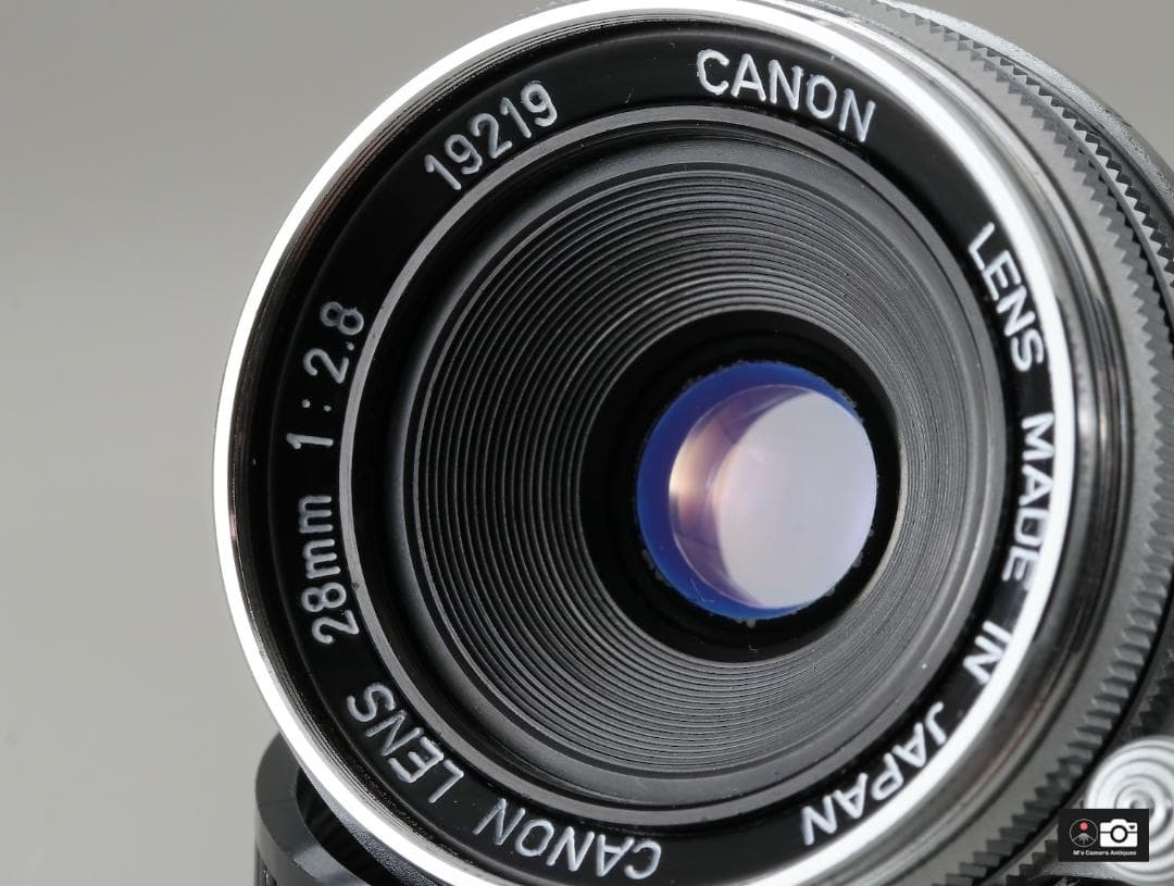 希少美品Canon 28mm F/2.8 ライカＬマウントレンズ、ファインダー付