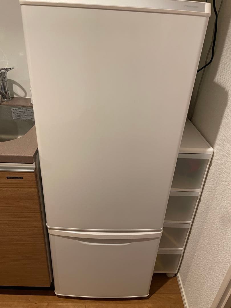 美品【Panasonic】 2023年製 2ドア冷蔵庫168L ホワイト