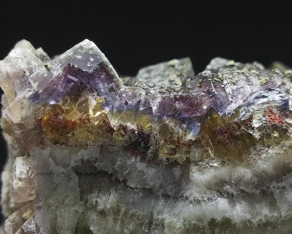 284 マルチカラー フローライト＆キャルコパイライト ドイツ産