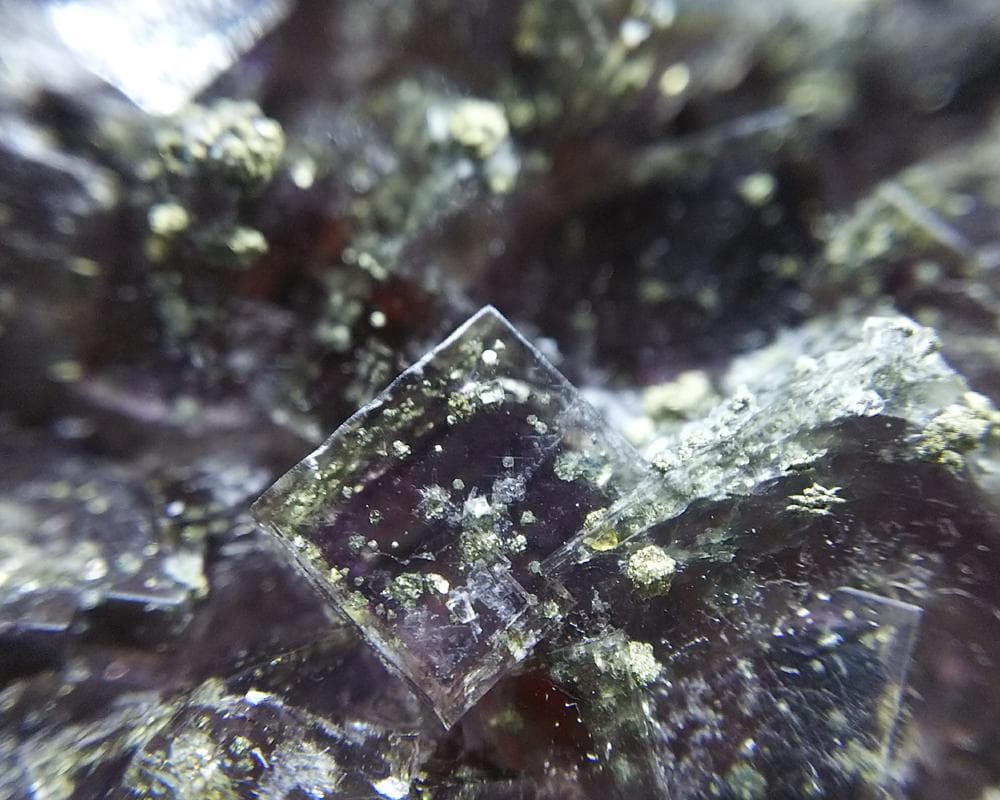 284 マルチカラー フローライト＆キャルコパイライト ドイツ産