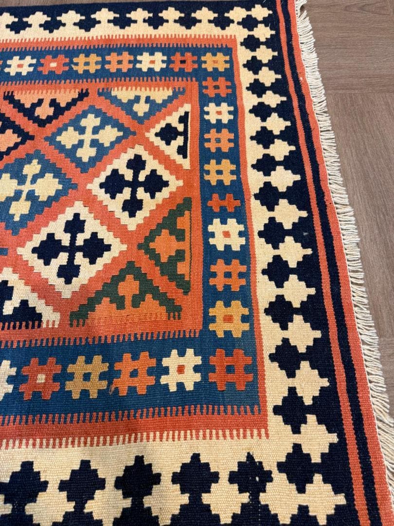 ペルシャキリム (キリム) ペルシャ絨毯 150x106cm 手織りラグ キリム