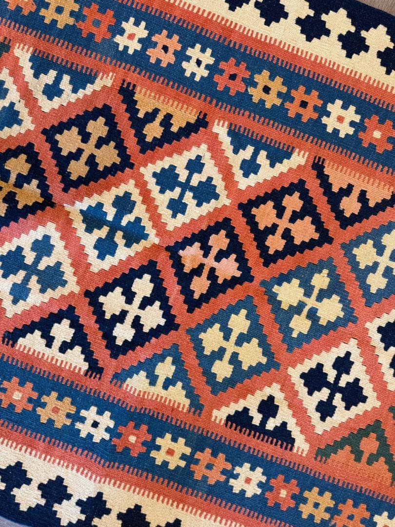 ペルシャキリム (キリム) ペルシャ絨毯 150x106cm 手織りラグ キリム