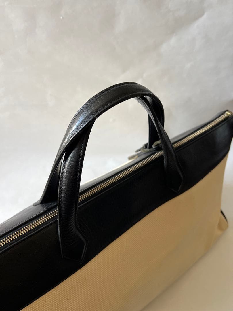 【くろ】Cisei シセイ チセイ キャンバス切替 レザー ボストンバッグ