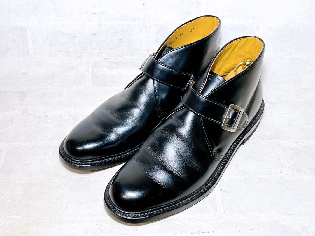 【極美品】REGAL チャッカブーツ モンクストラップ 本革 27EEcm