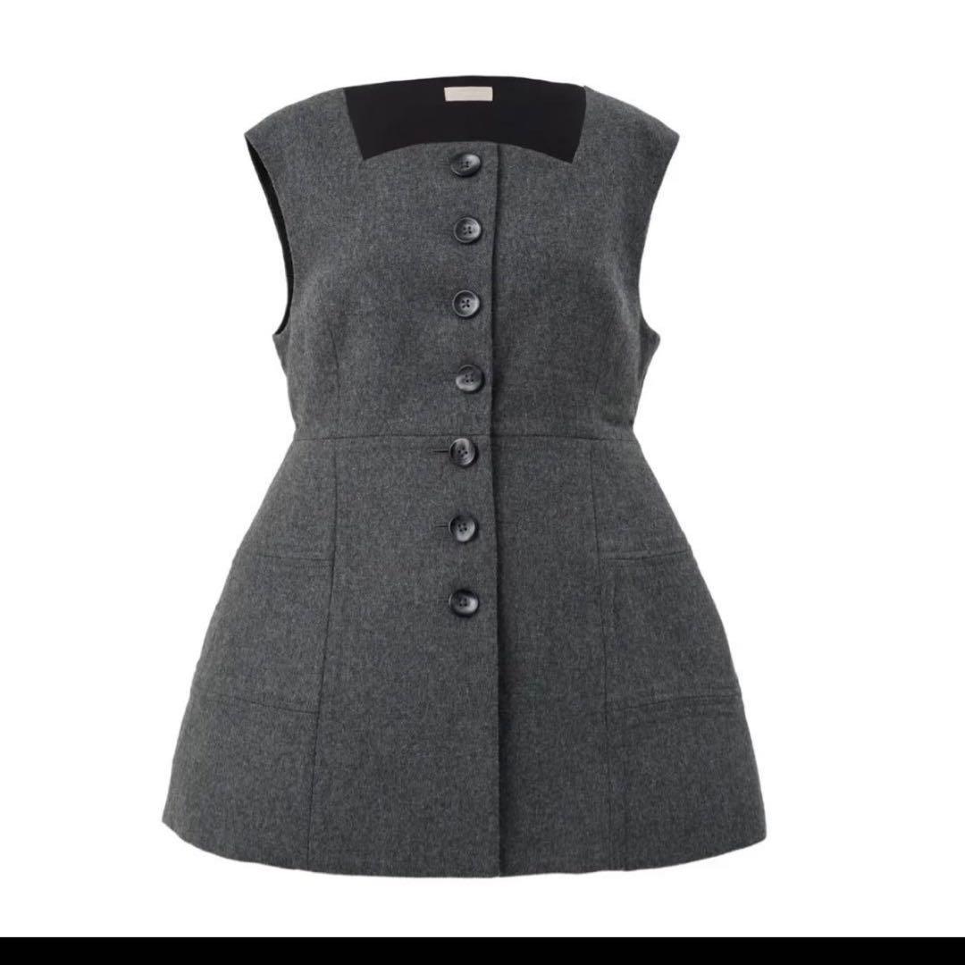 cygne ダックジレ　Marine グレー　新品