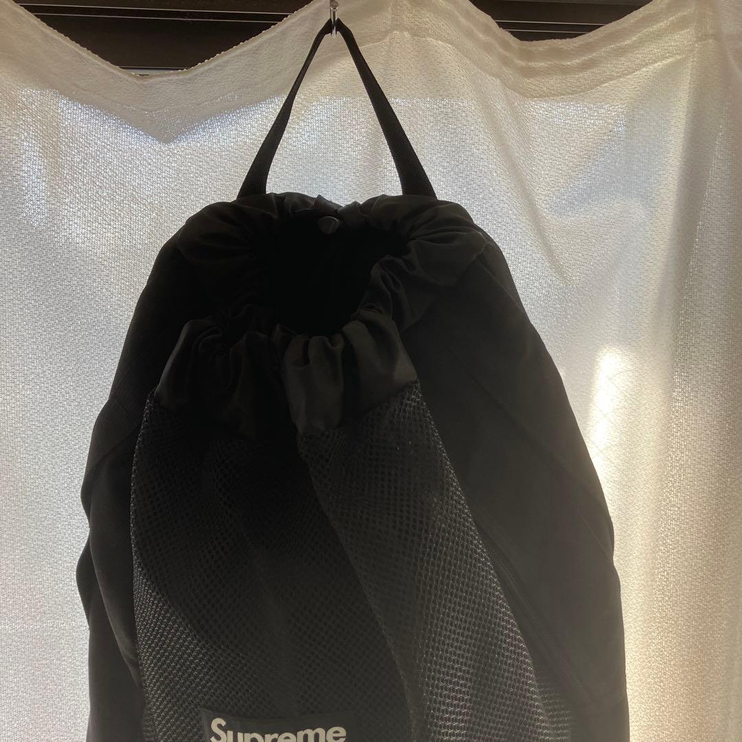 Supreme ブラック メッシュ バックパック