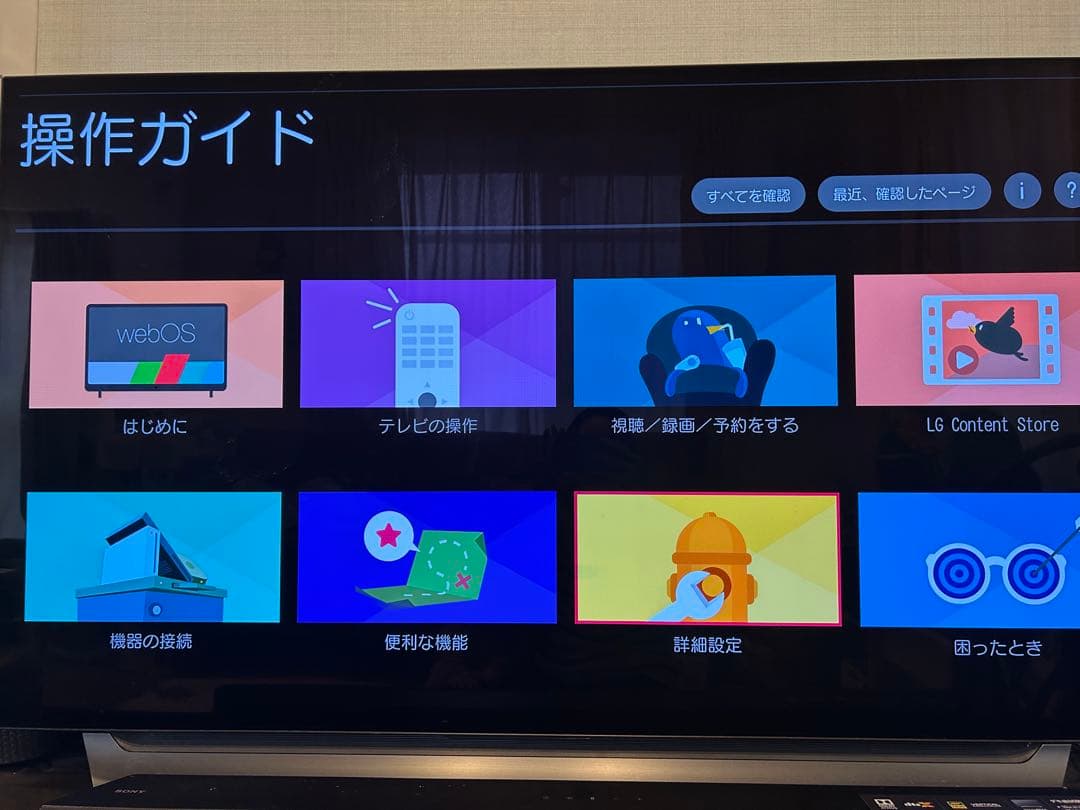 LG 有機ELテレビ　55型　OLED55C8PJA