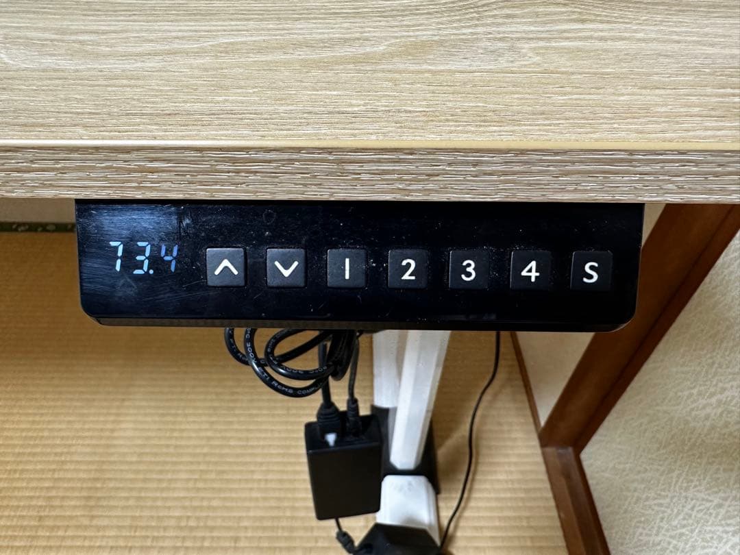 Fenge 昇降式デスク電動 4段階メモリー機能　幅110cm 奥行き60cm