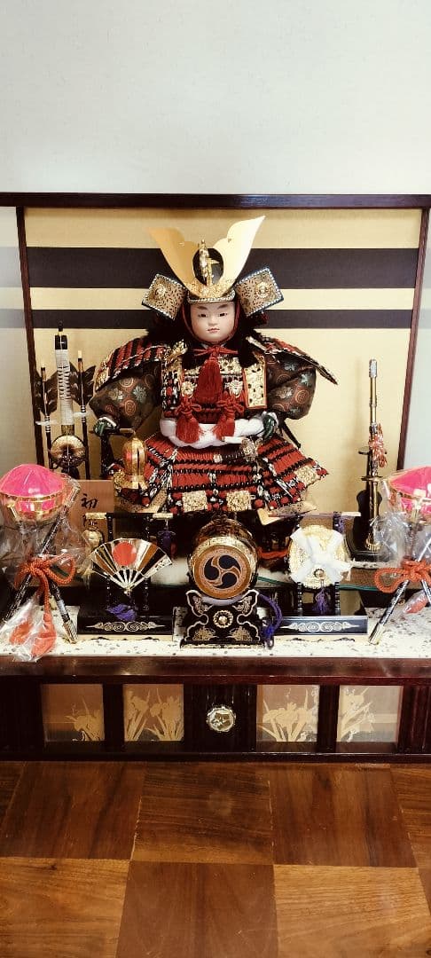 吉徳　五月人形　オルゴール付