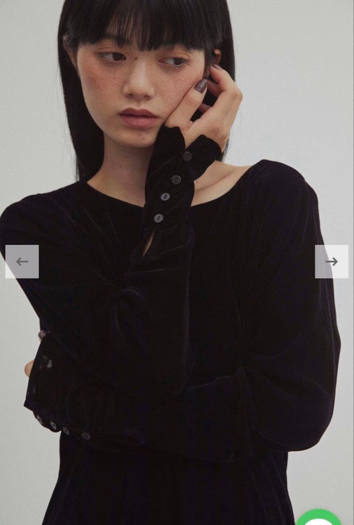 完売商品dium.Velours Back Open One Piece