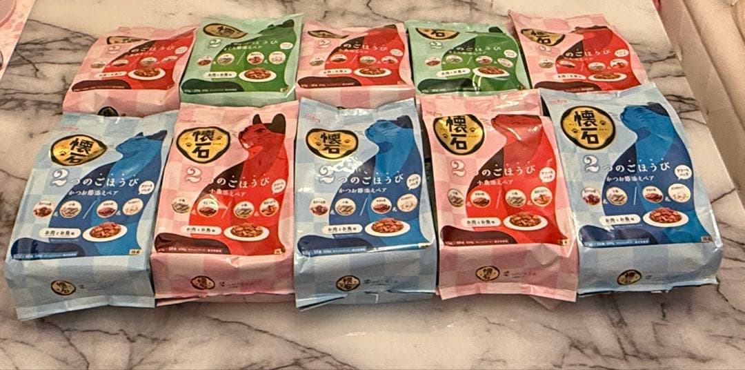 Petline 懐石 2つのごほうび　65g×10袋×10セット(3種)