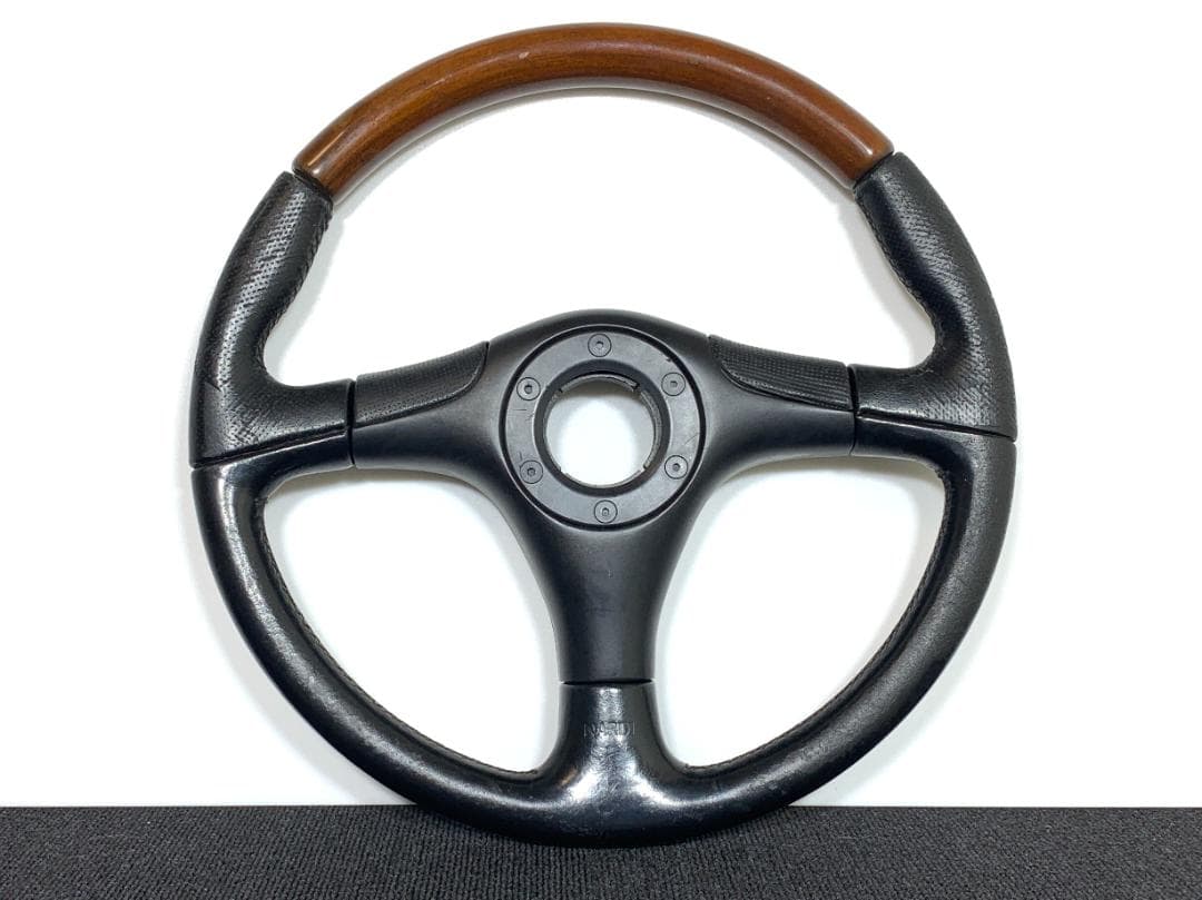 NARDI ナルディ Z5 ステアリング 36.5Φ 木目 ウッド ＆ レザー