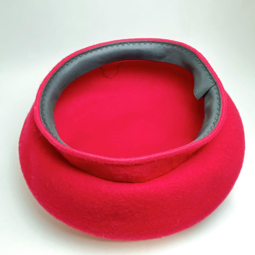 クリスチャンディオール　スポーツ　ベレー帽　ワッペン　エンブレム　赤