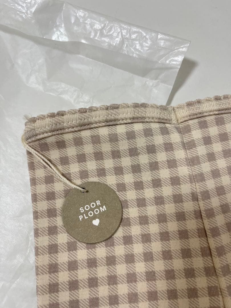 m*e様 SOOR PLOOM ギンガムチェックパンツ クラウド