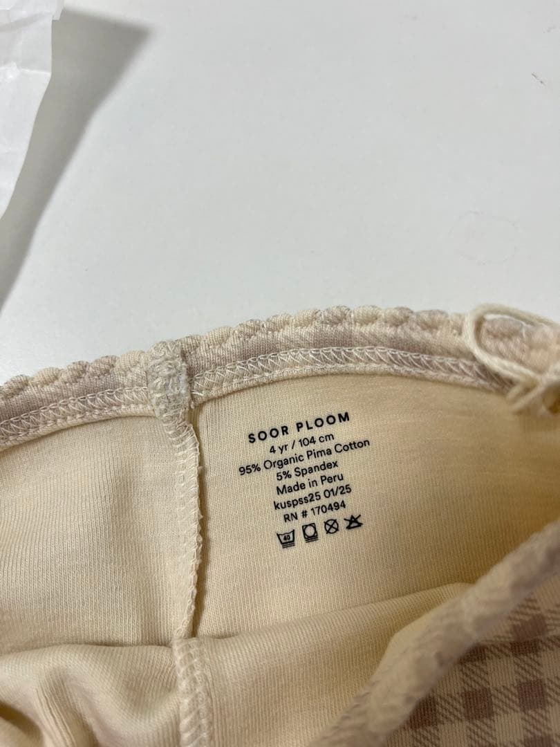 m*e様 SOOR PLOOM ギンガムチェックパンツ クラウド