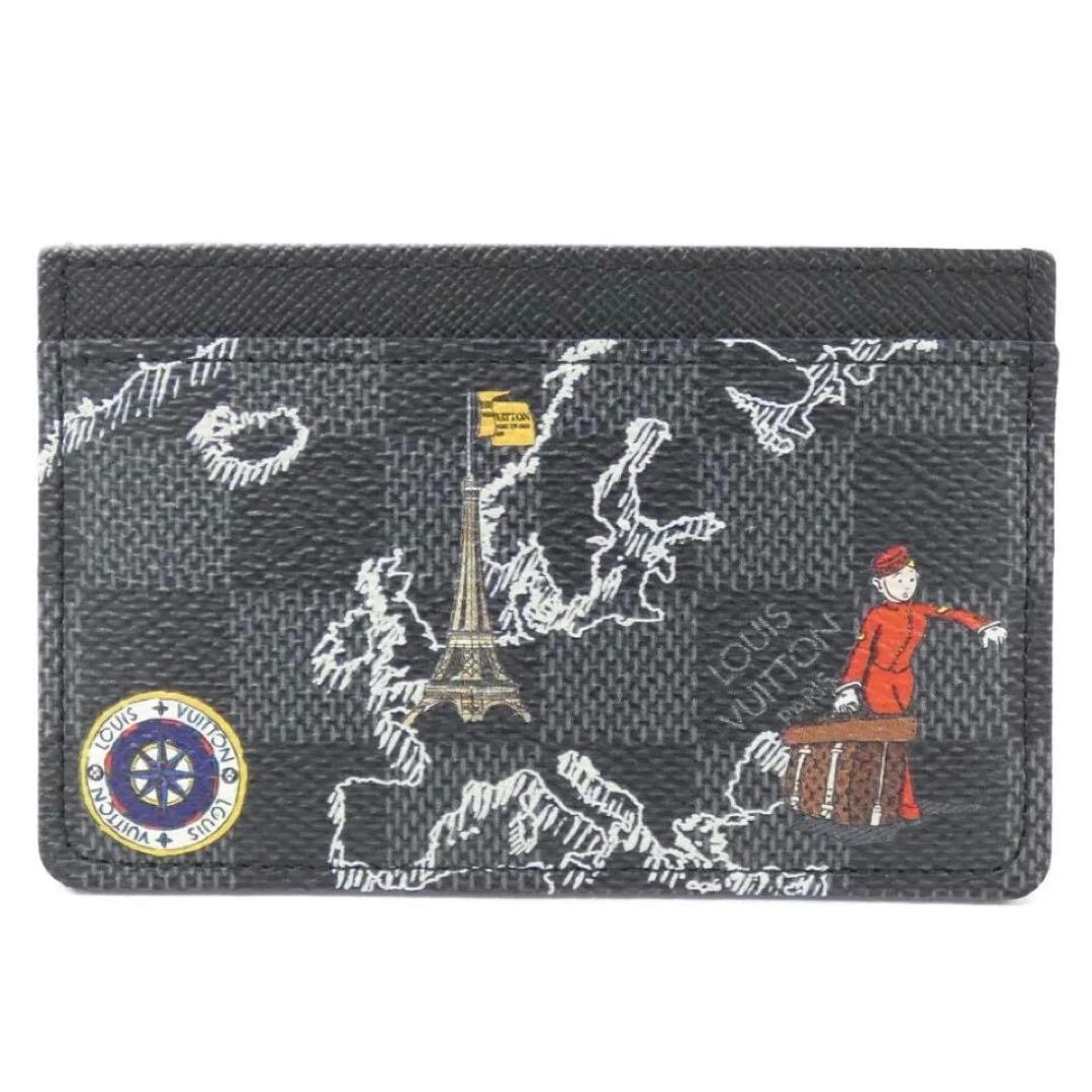 美品 ルイヴィトン ダミエグラフィット ポルトカルトサーンプル マップ カード