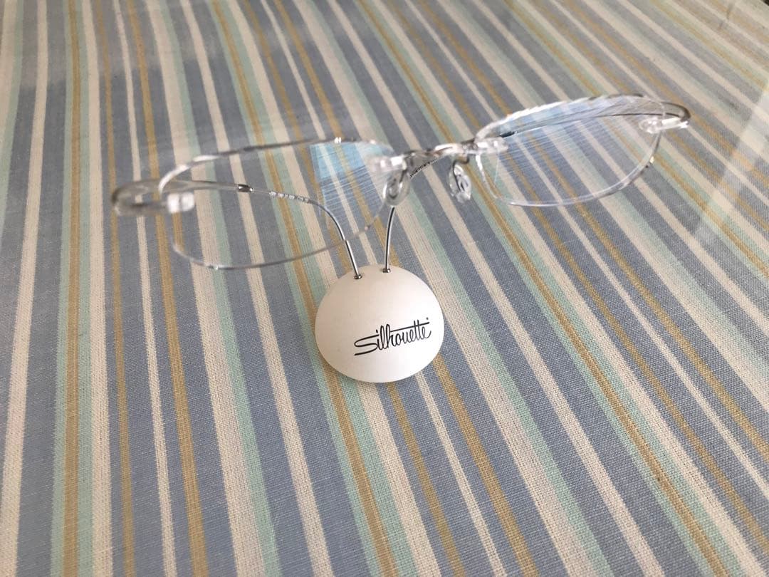 【美品最後】シルエットメガネ(silhouette メガネ)眼鏡、めがね　クリア