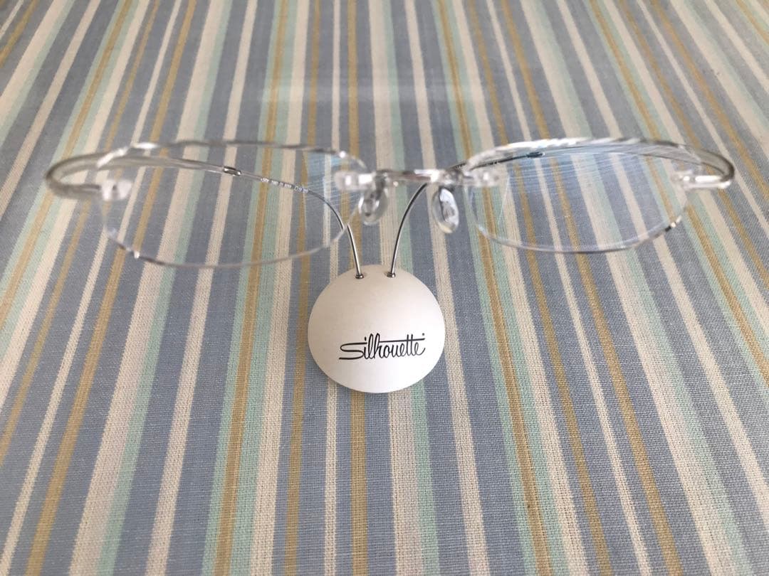 【美品最後】シルエットメガネ(silhouette メガネ)眼鏡、めがね　クリア