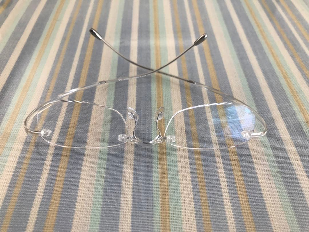 【美品最後】シルエットメガネ(silhouette メガネ)眼鏡、めがね　クリア