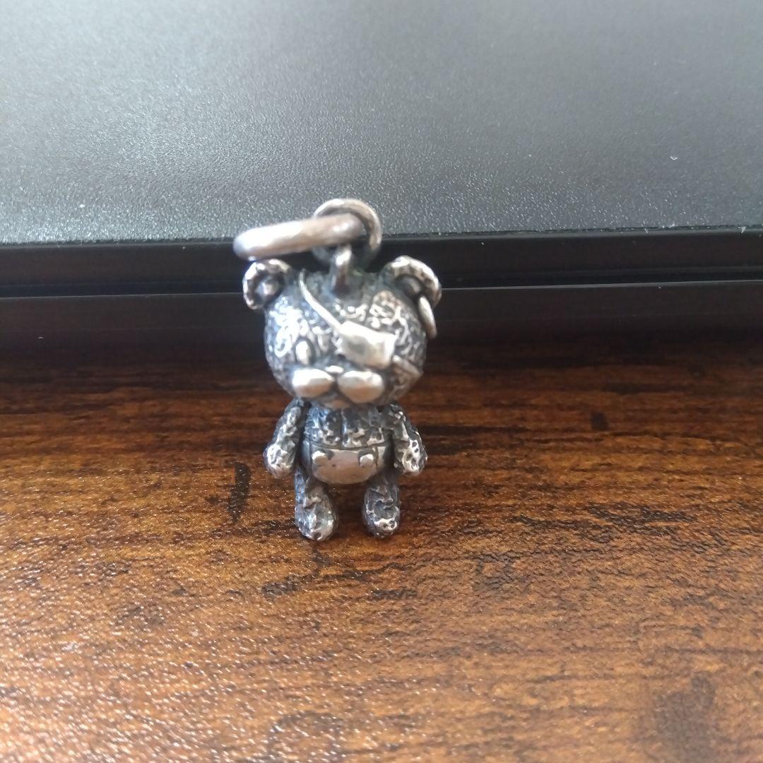 ZEROシルバー製病みクマチャーム