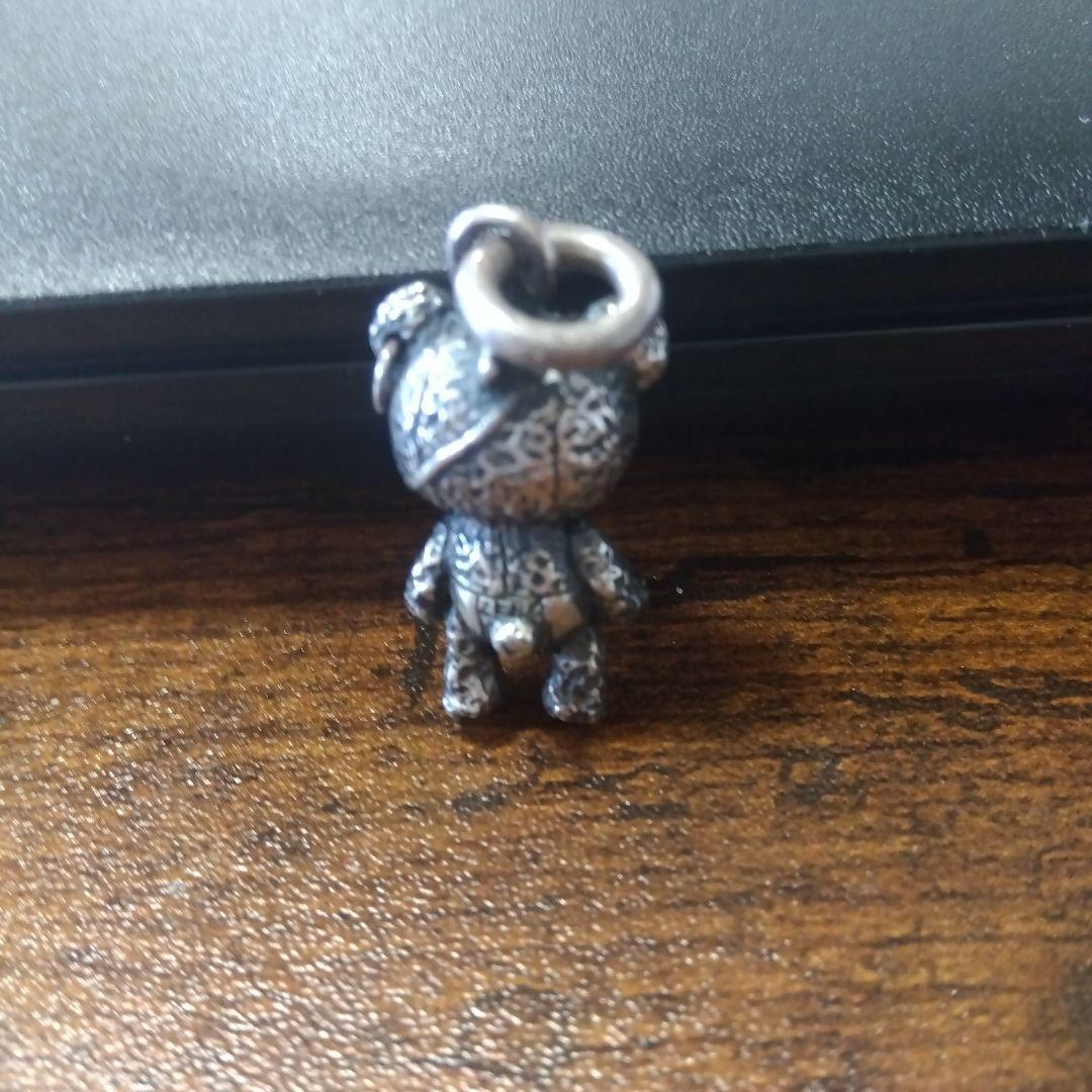 ZEROシルバー製病みクマチャーム