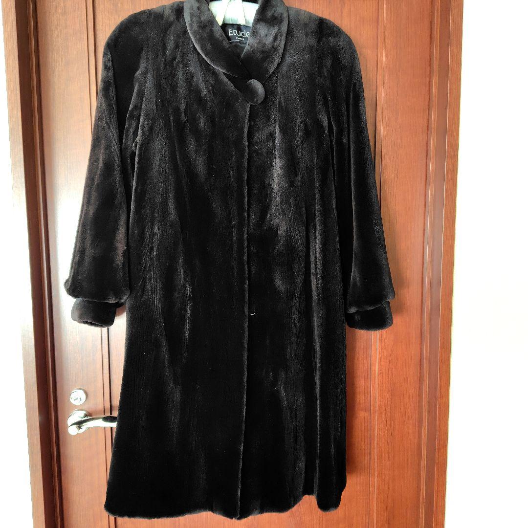 ❣️サガミンク　高級シェアードミンクOnward黒ロングコート❣️⚡お値下⚡