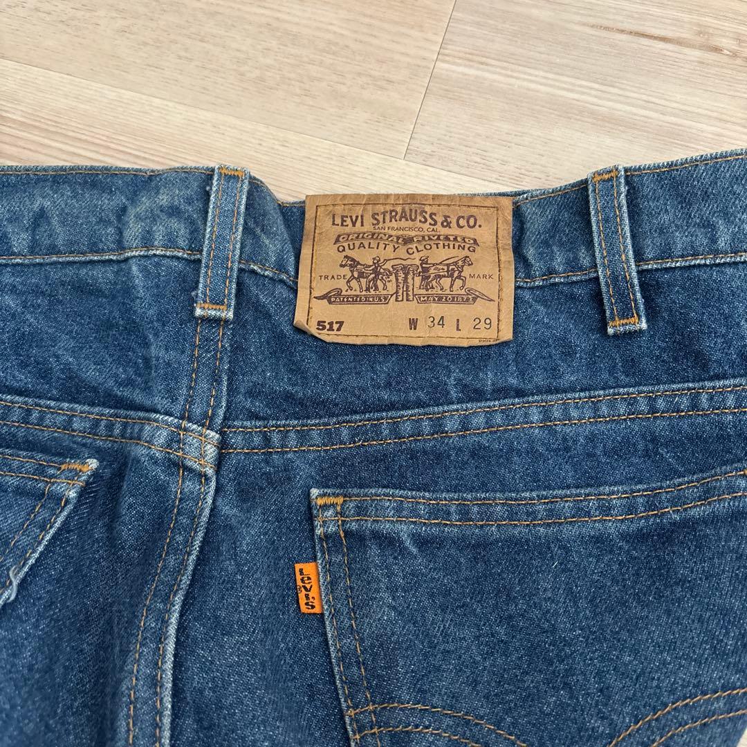 ゴールデンサイズ　リーバイス　517 USA製　オレンジタブ