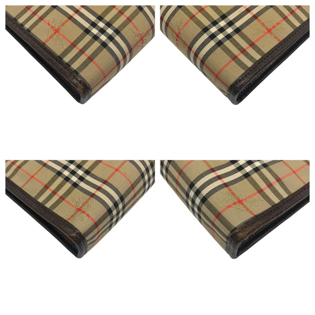 バーバリー　ノバチェック　ホースロゴ　総柄　クラッチバッグ　BURBERRY