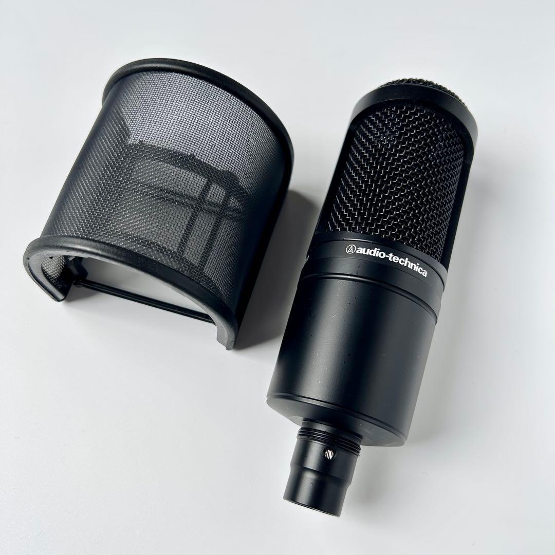 audio-technica AT2020 コンデンサーマイク アーム付き