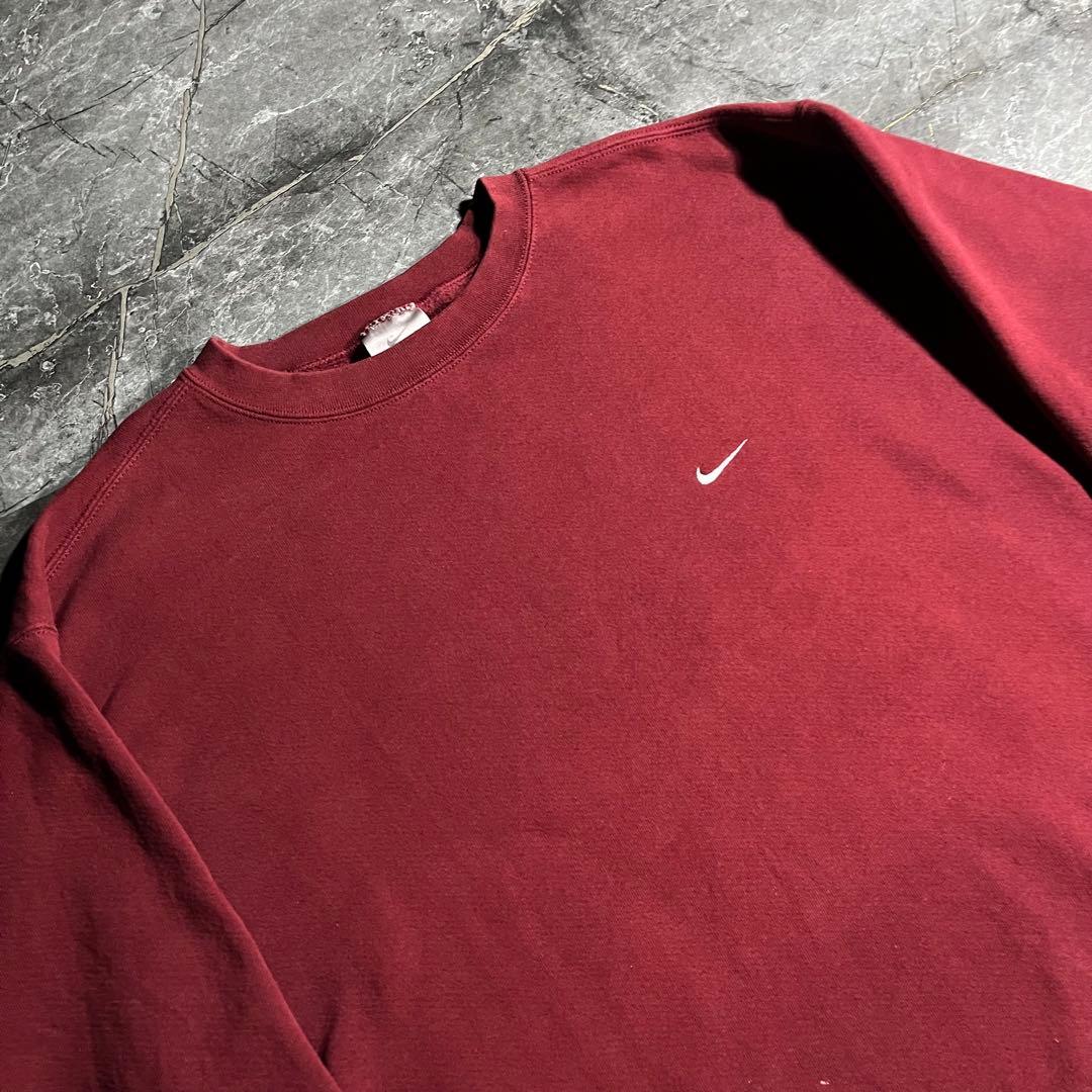 90s NIKE USA製 ☆bone paint☆ ペンキ スウェット 刺繍