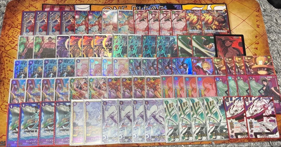 ワンピースカード　緑紫ルフィ　高レアリティ　デッキパーツ　まとめ売り　2枚目参照