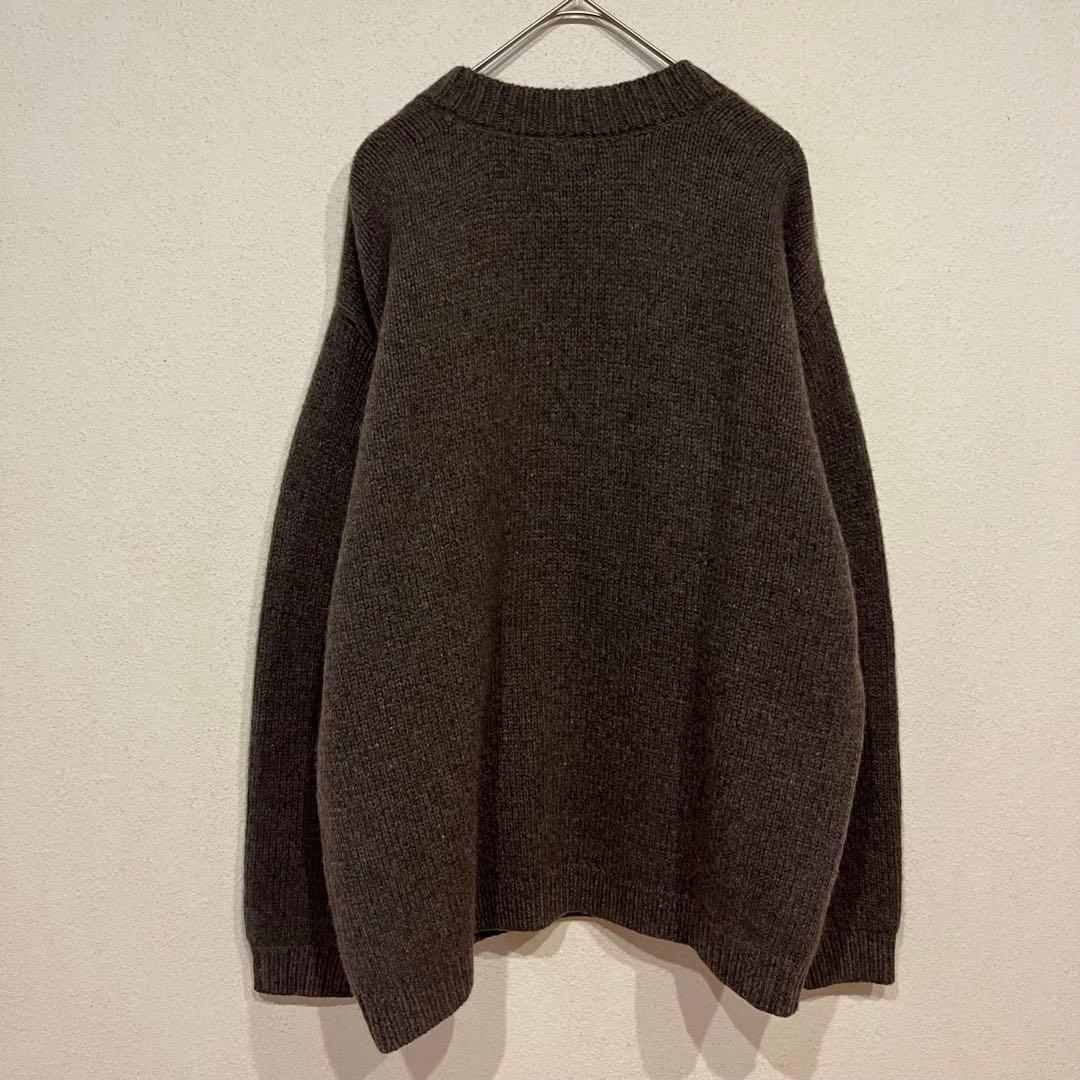 【美品】steven alan 23AW ハミルトンラムウール ニット ブラウン