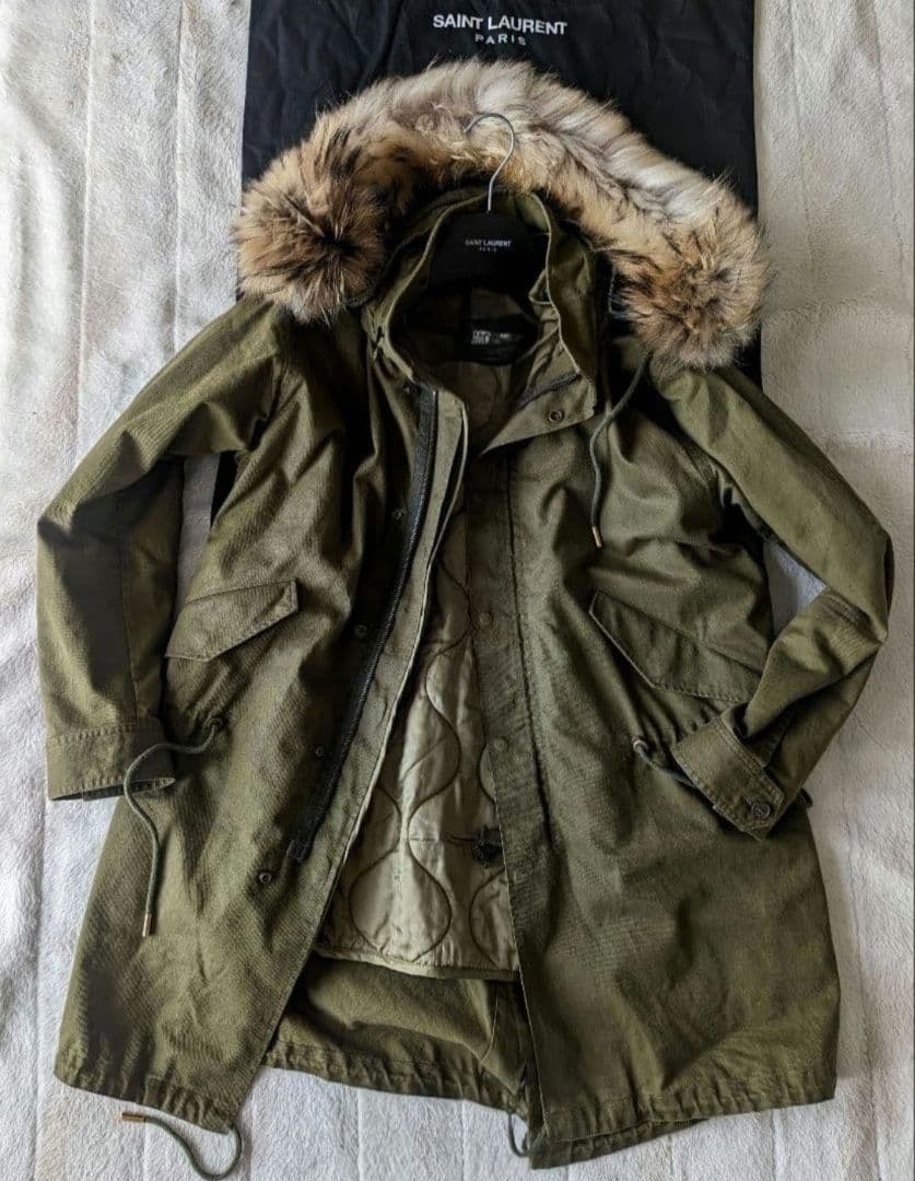 S*a様 名作　2018/19AW　サンローラン　最高級　ラクーンファー　モッズ