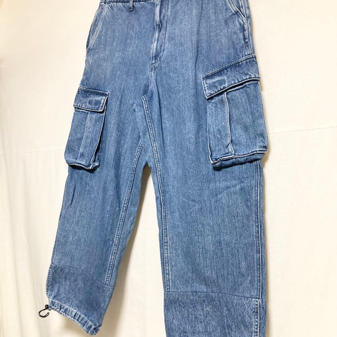 オーバーシルエットサイズ！ SSZ デニムイージーカーゴパンツ
