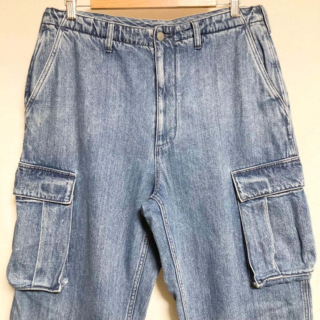 オーバーシルエットサイズ！ SSZ デニムイージーカーゴパンツ